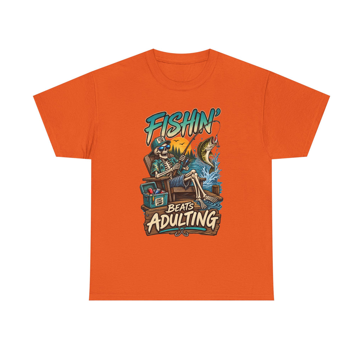 Fishing Beats Adulting T-Shirt