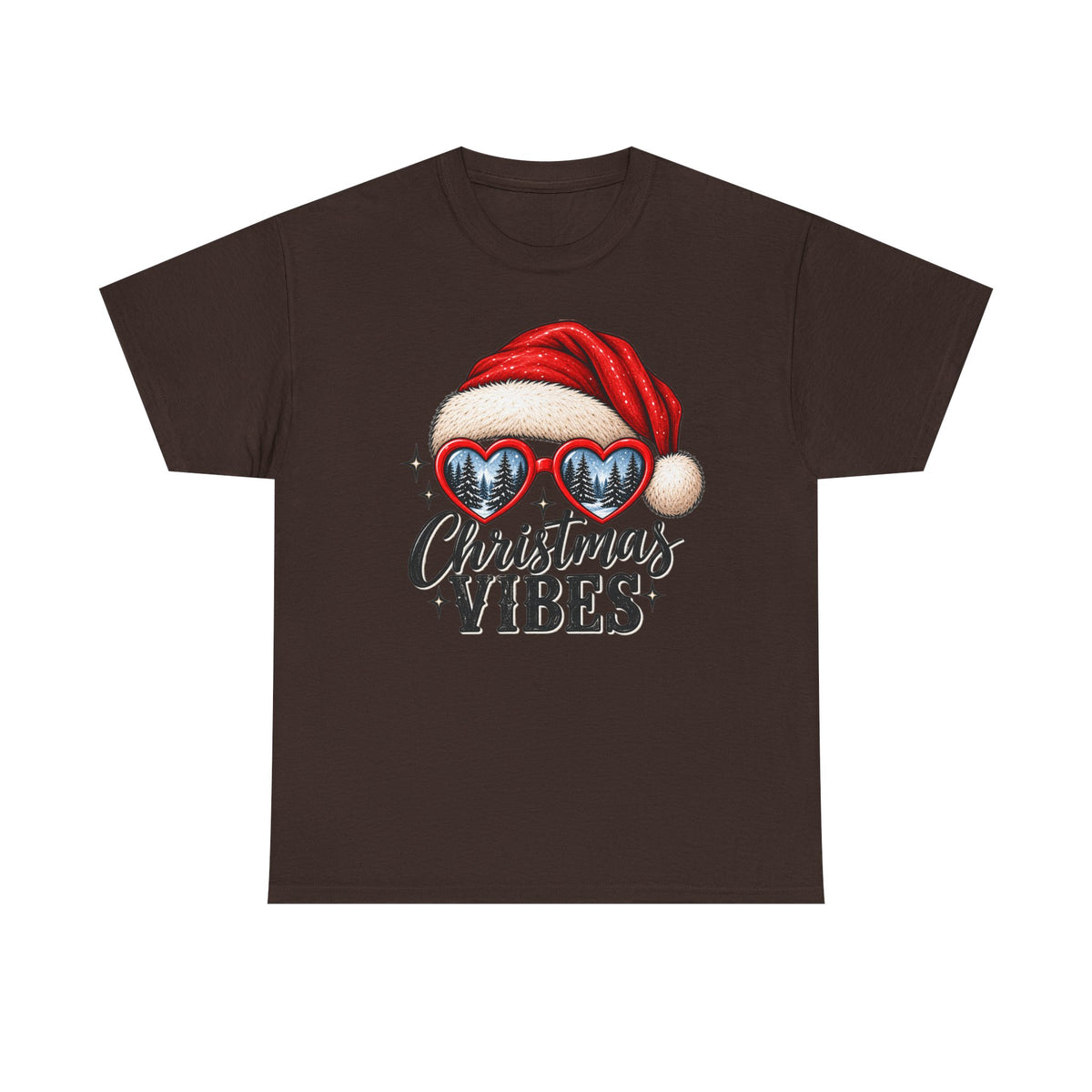 Christmas vibes holiday graphic T-shirt