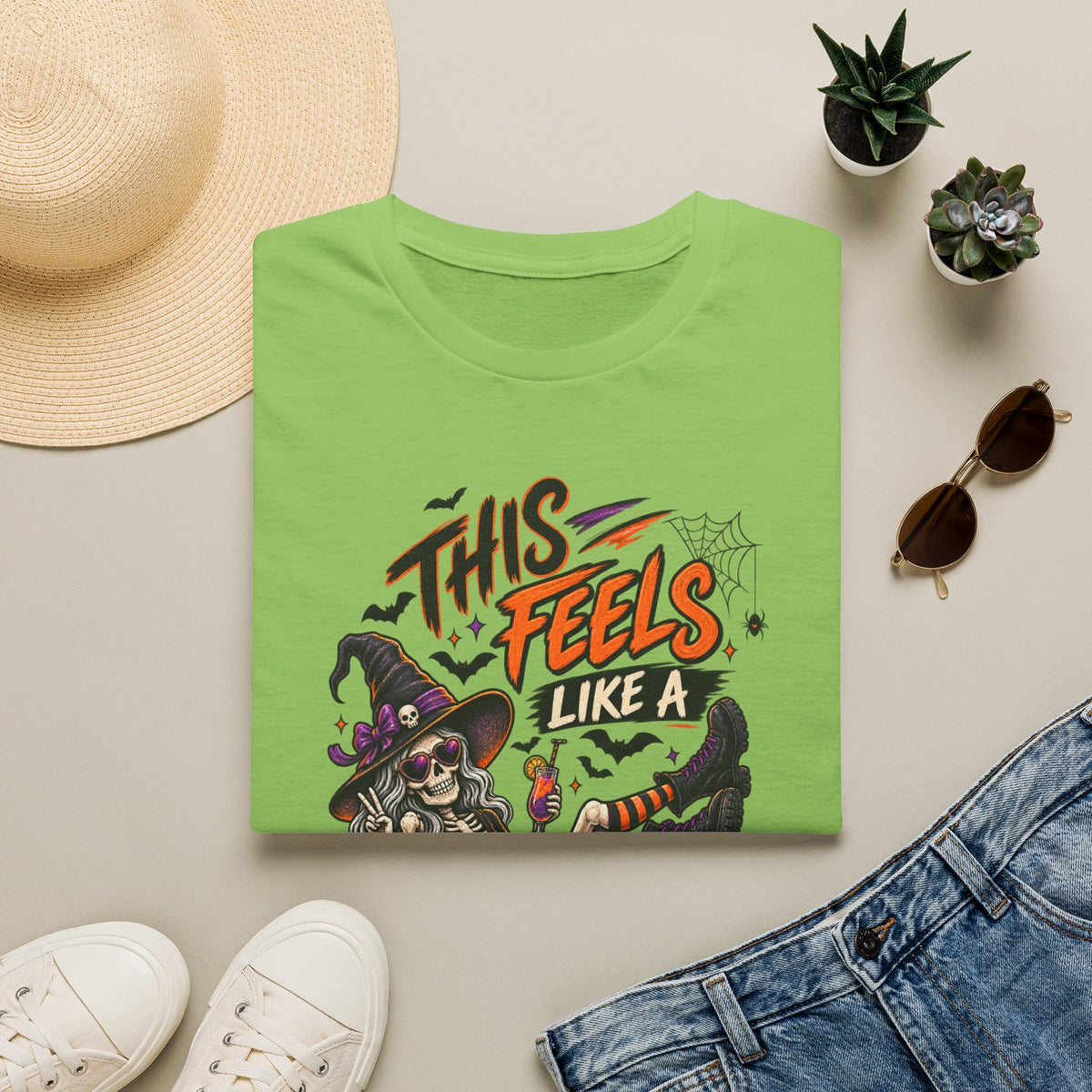 This feels like a bad idea, T-shirt, funny Halloween shirt, spooky horror graphic tee
