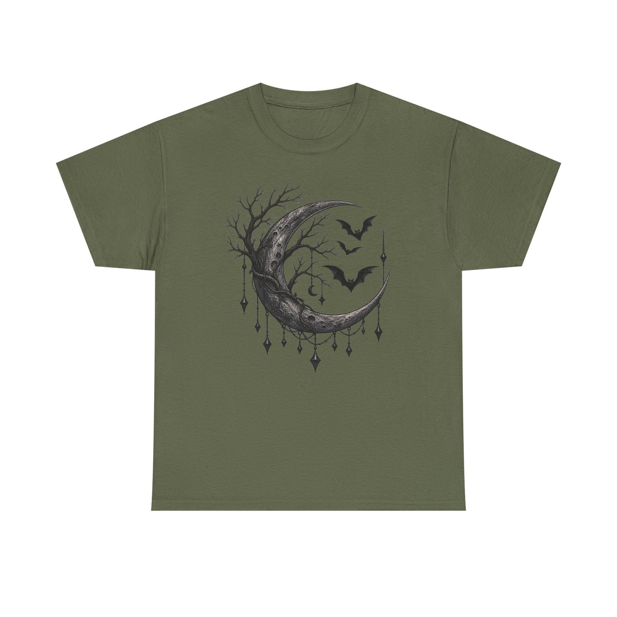 Mystical moon and Halloween, bats T-Shirt