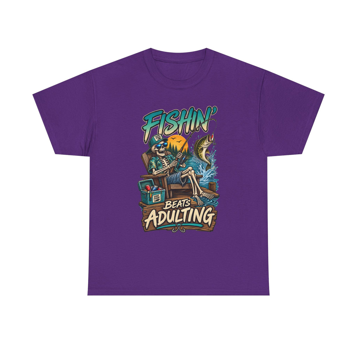Fishing Beats Adulting T-Shirt