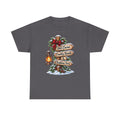 Christmas Signpost T-Shirt — “Hot Cocoa, Country Roads & Christmas Trees” Holiday Tee