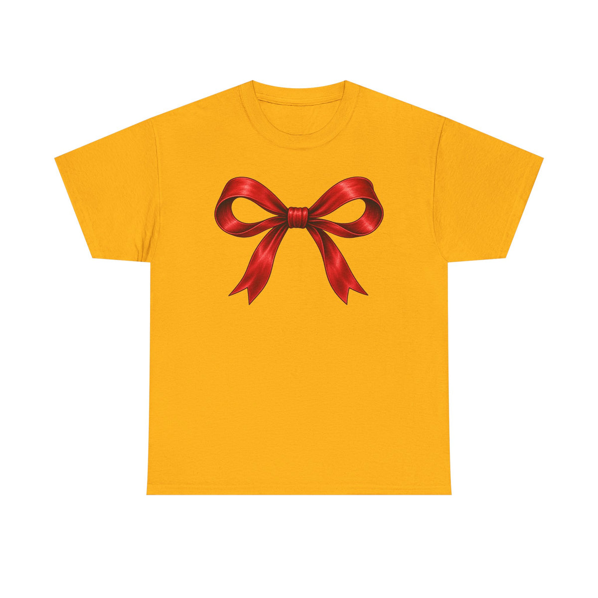 Wrapped in Christmas cheer T-shirt… Festive holiday bow tee
