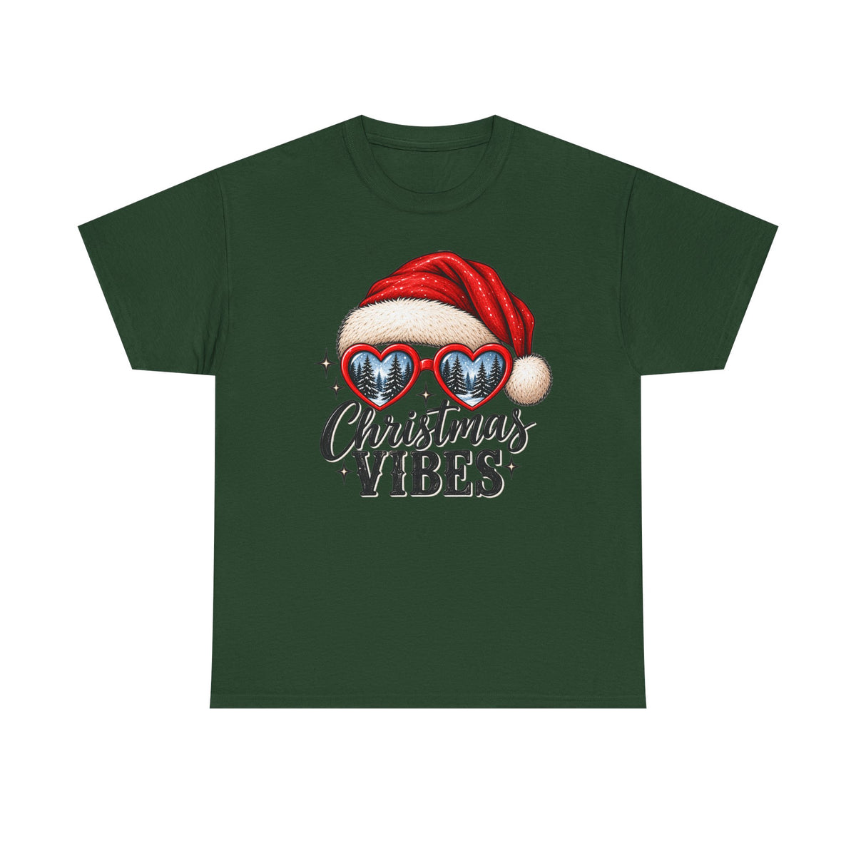 Christmas vibes holiday graphic T-shirt