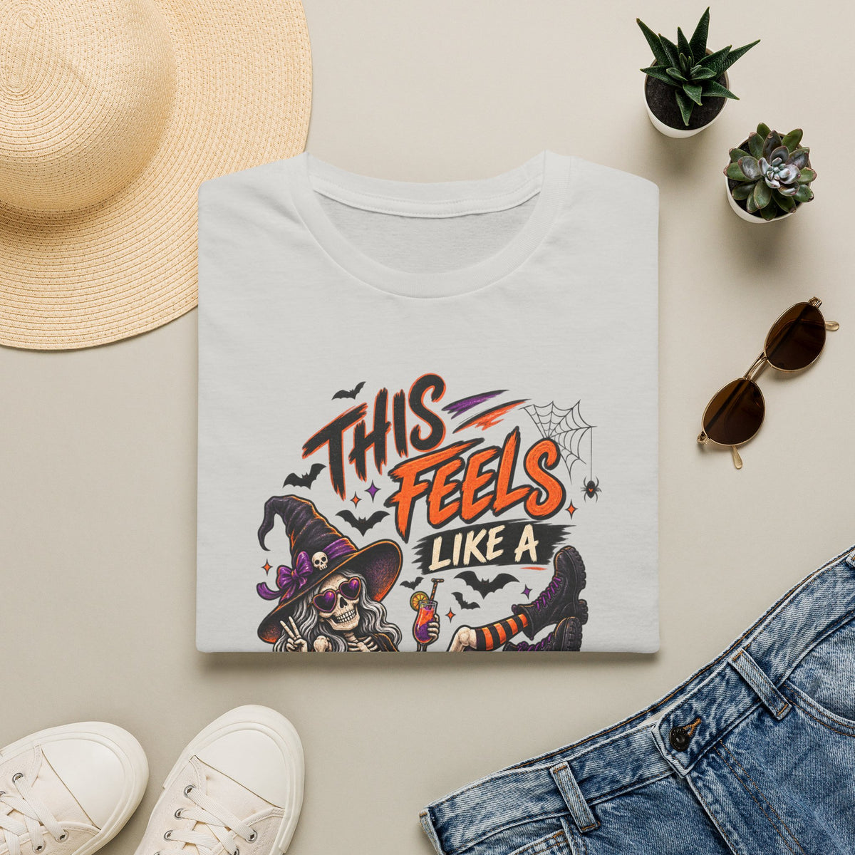 This feels like a bad idea, T-shirt, funny Halloween shirt, spooky horror graphic tee