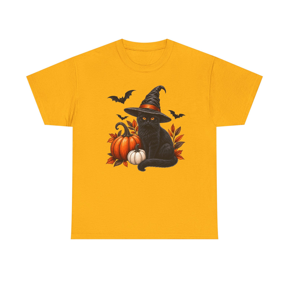 Witchy, black cat Halloween T-Shirt