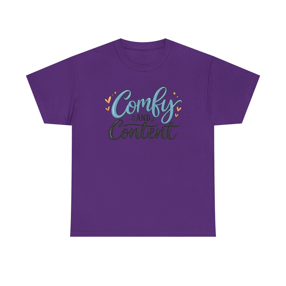 Comfy and Content T‑Shirt — Cozy Positive Message Tee