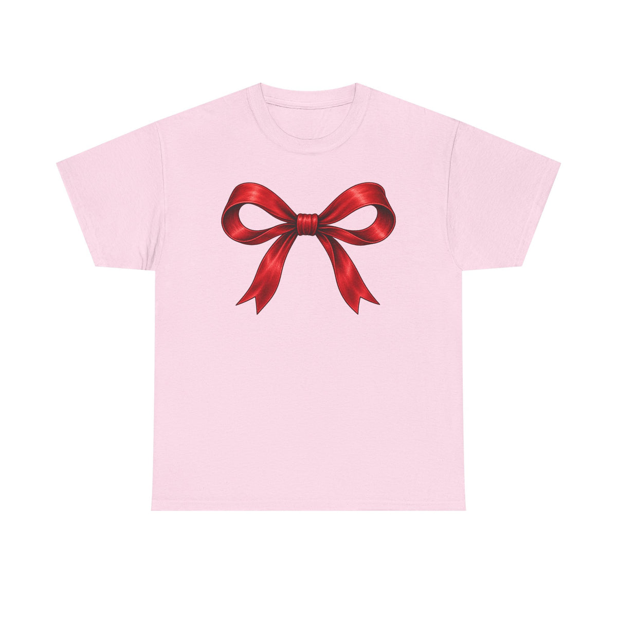 Wrapped in Christmas cheer T-shirt… Festive holiday bow tee