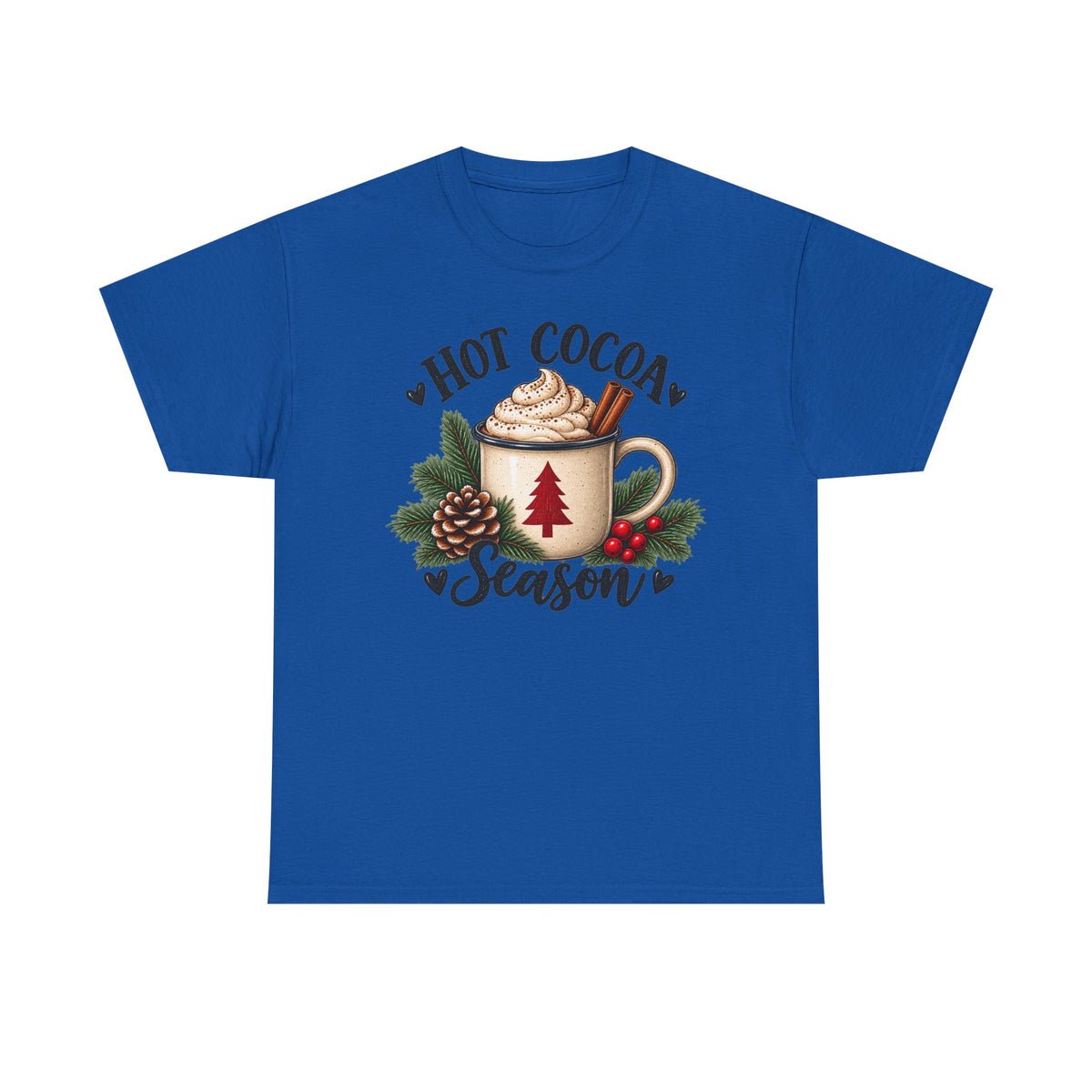 Hot chocolate season T-shirt… Cozy Christmas holiday tee