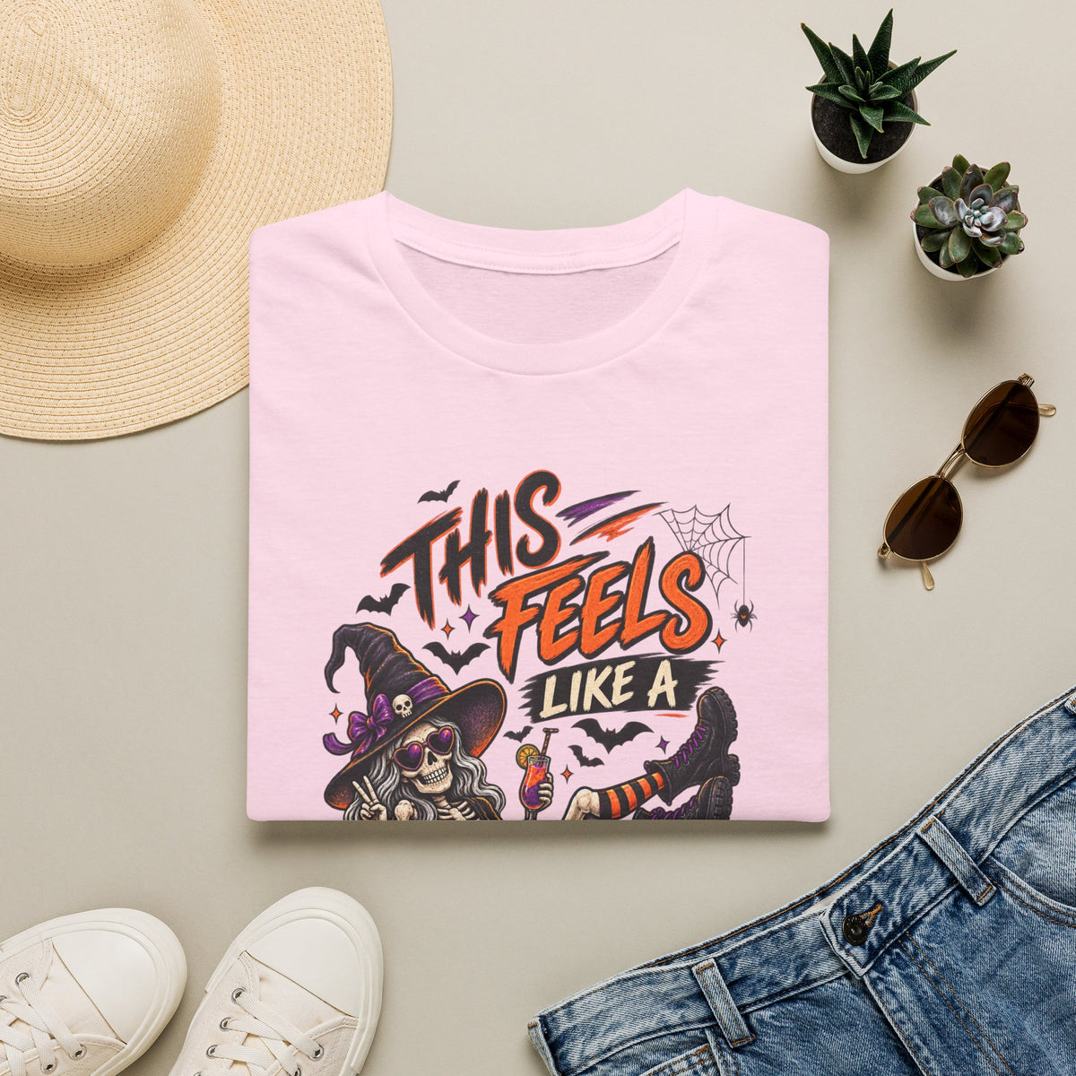 This feels like a bad idea, T-shirt, funny Halloween shirt, spooky horror graphic tee