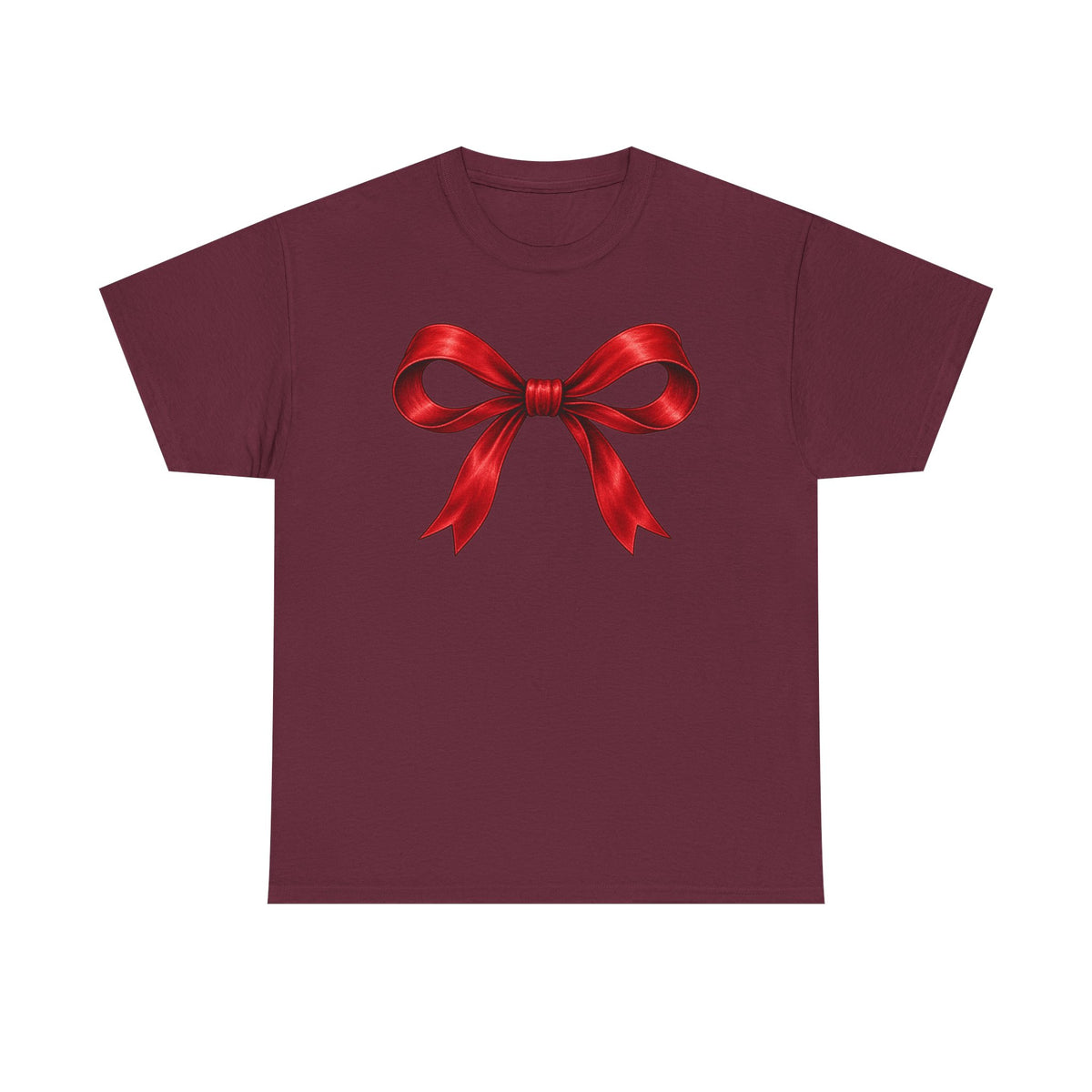 Wrapped in Christmas cheer T-shirt… Festive holiday bow tee