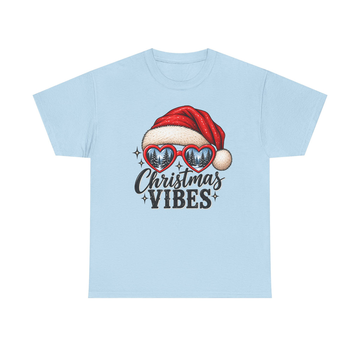 Christmas vibes holiday graphic T-shirt