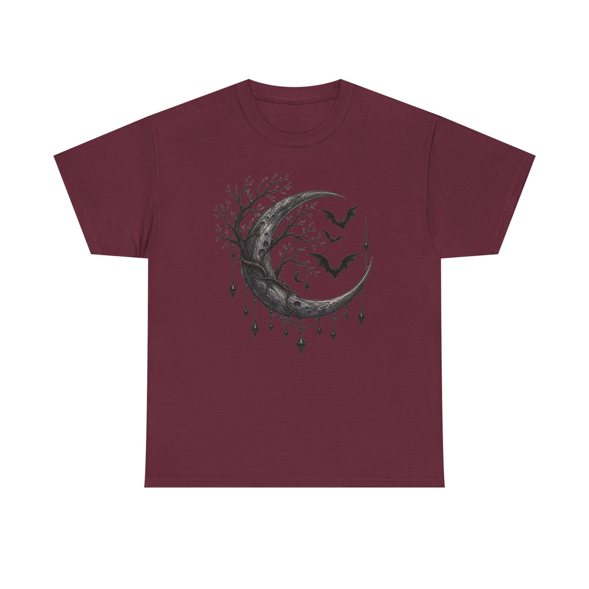 Mystical moon and Halloween, bats T-Shirt