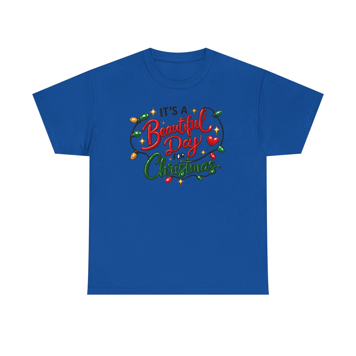 It's a beautiful day for Christmas T-shirt… Festive holiday graphic tee