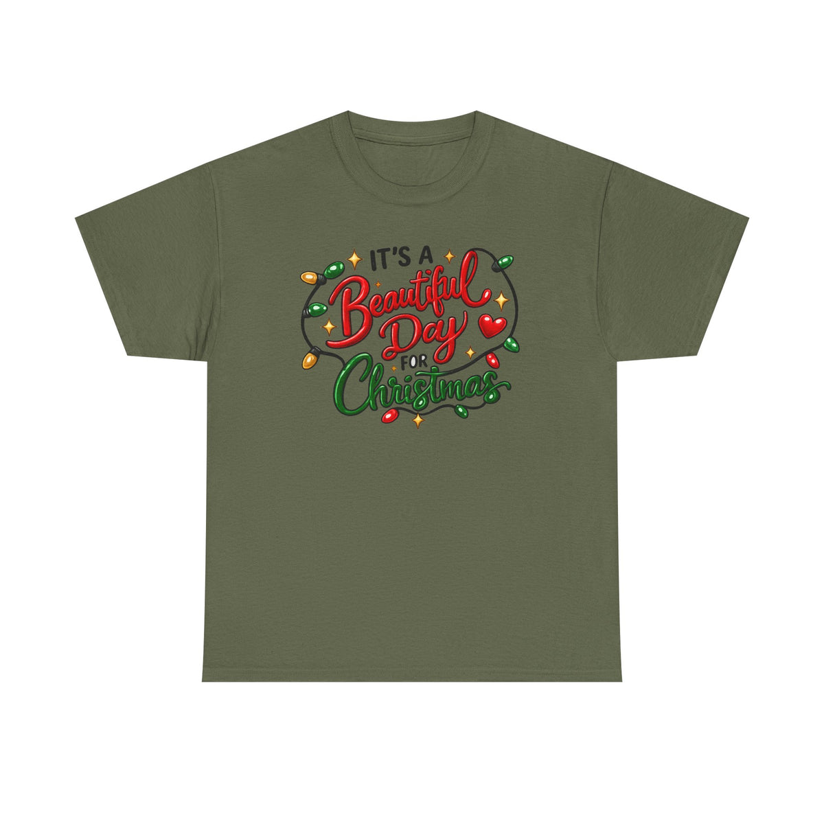 It's a beautiful day for Christmas T-shirt… Festive holiday graphic tee