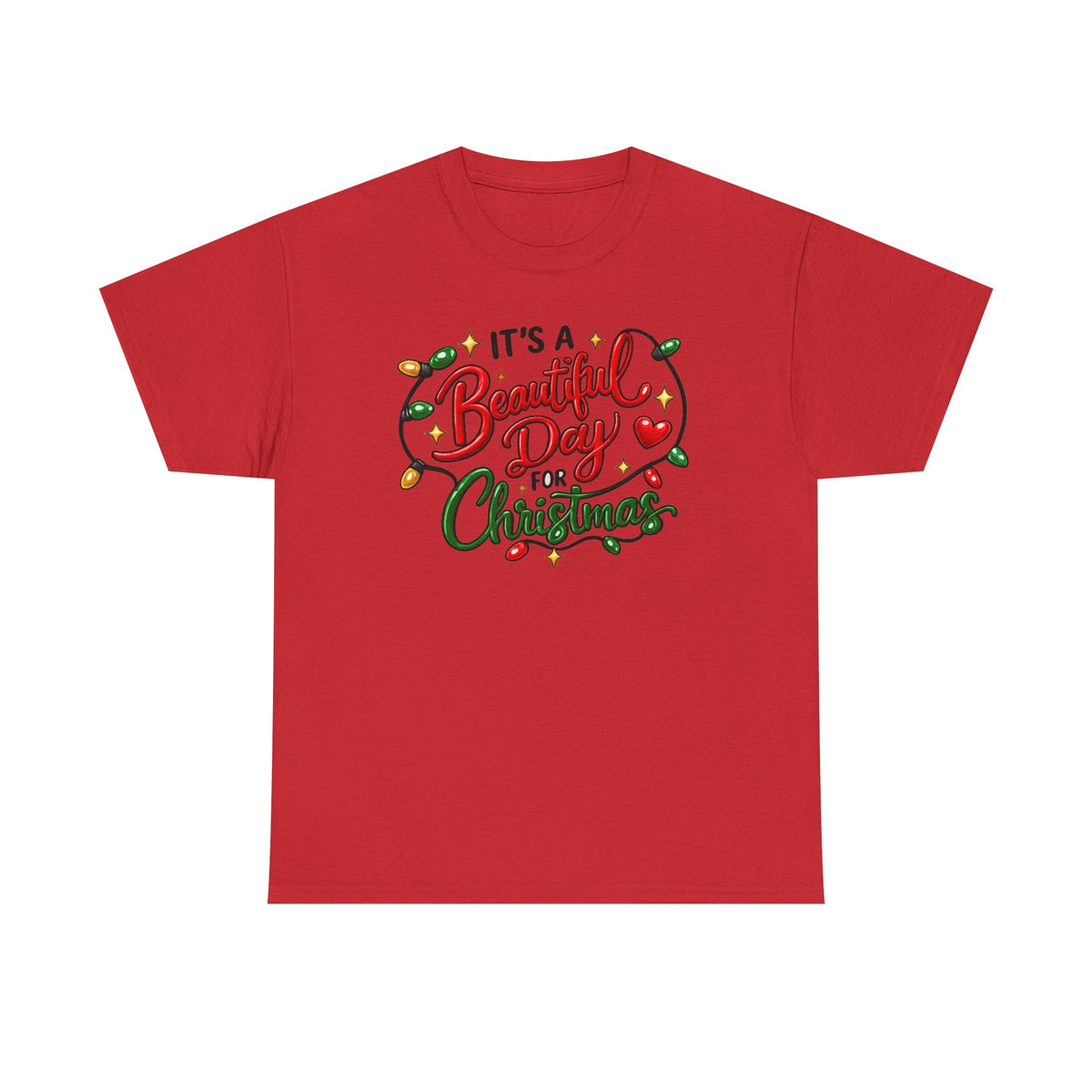 It's a beautiful day for Christmas T-shirt… Festive holiday graphic tee