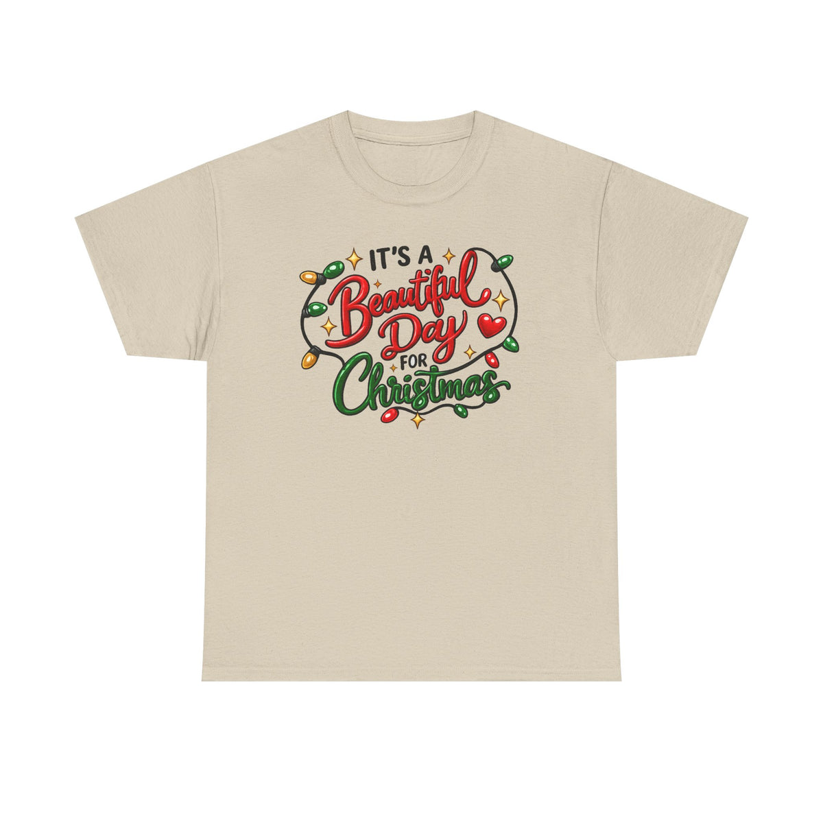 It's a beautiful day for Christmas T-shirt… Festive holiday graphic tee