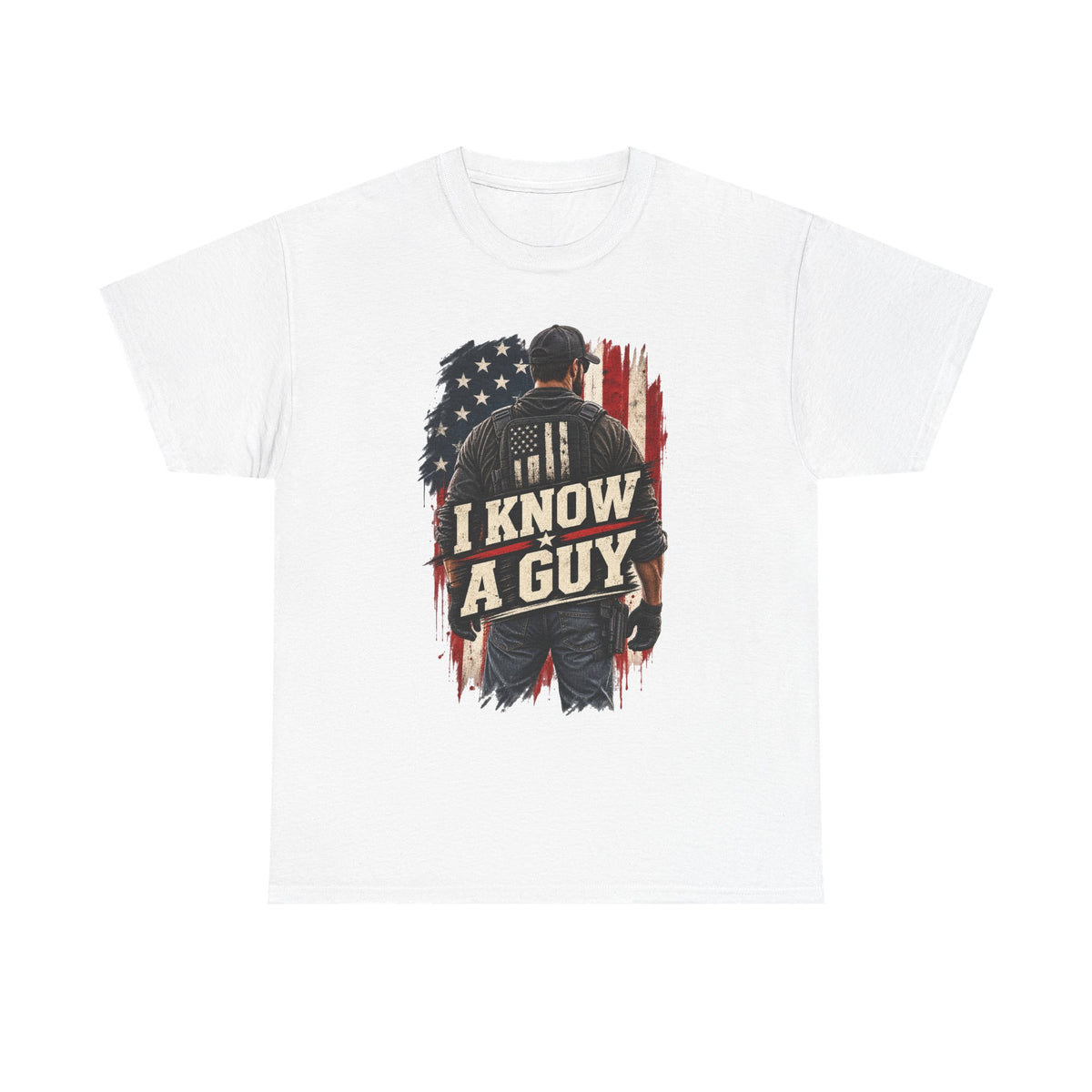 I Know A Guy Tee — Patriotic American Flag mechanic/handyman T-Shirt