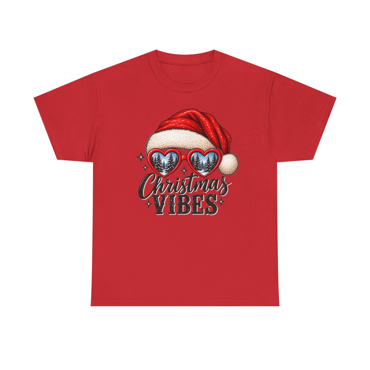 Christmas vibes holiday graphic T-shirt