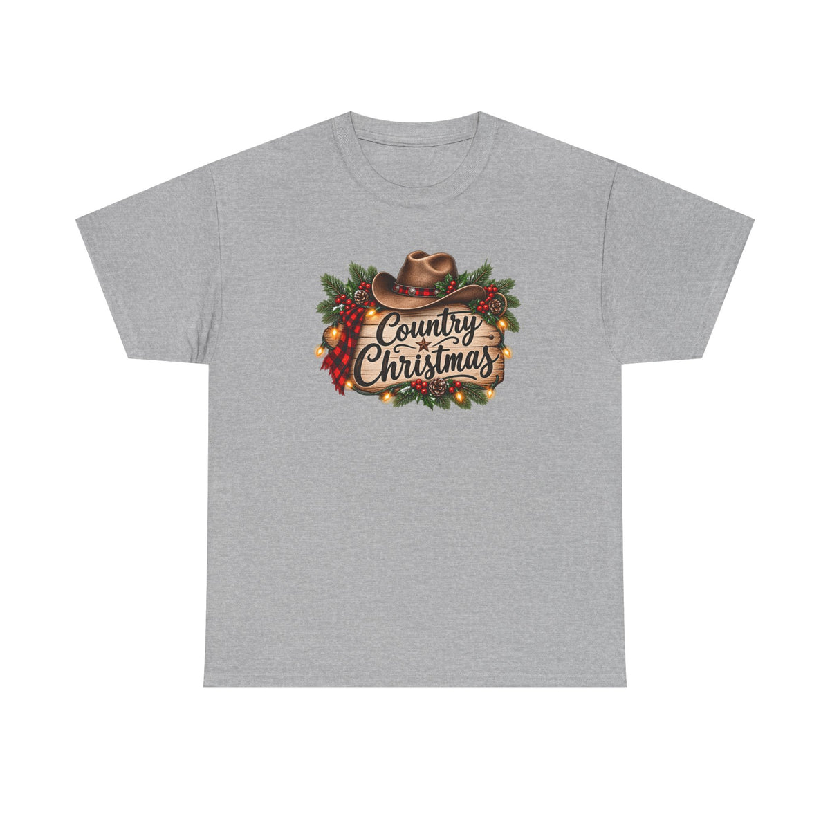 Country Christmas T-Shirt — Rustic Cowboy Holiday Tee