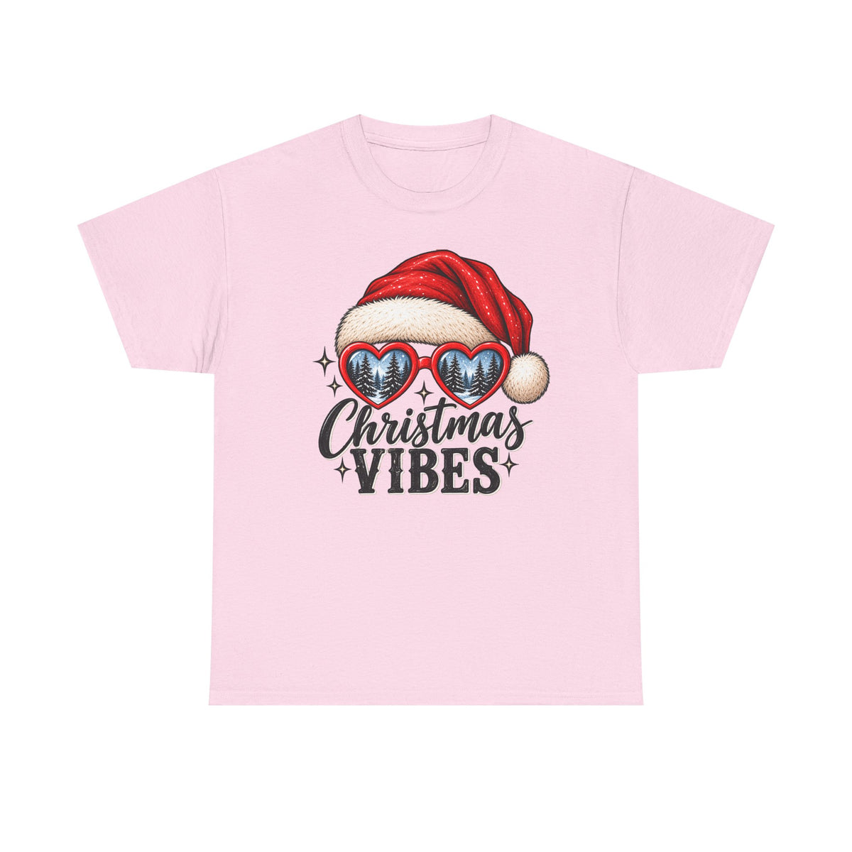 Christmas vibes holiday graphic T-shirt