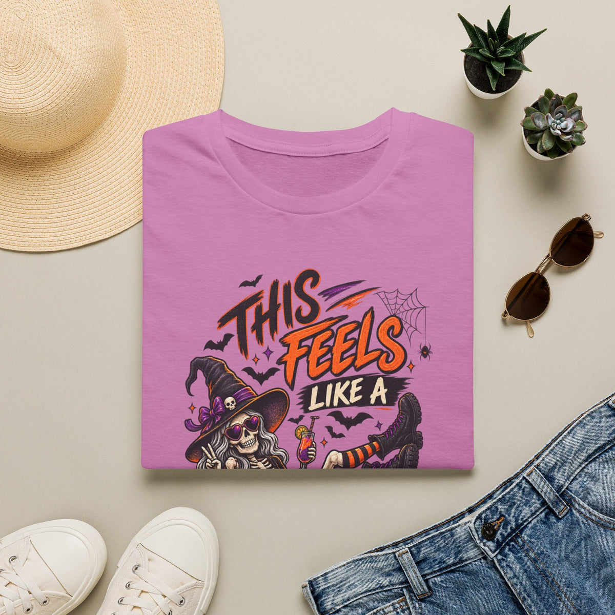 This feels like a bad idea, T-shirt, funny Halloween shirt, spooky horror graphic tee