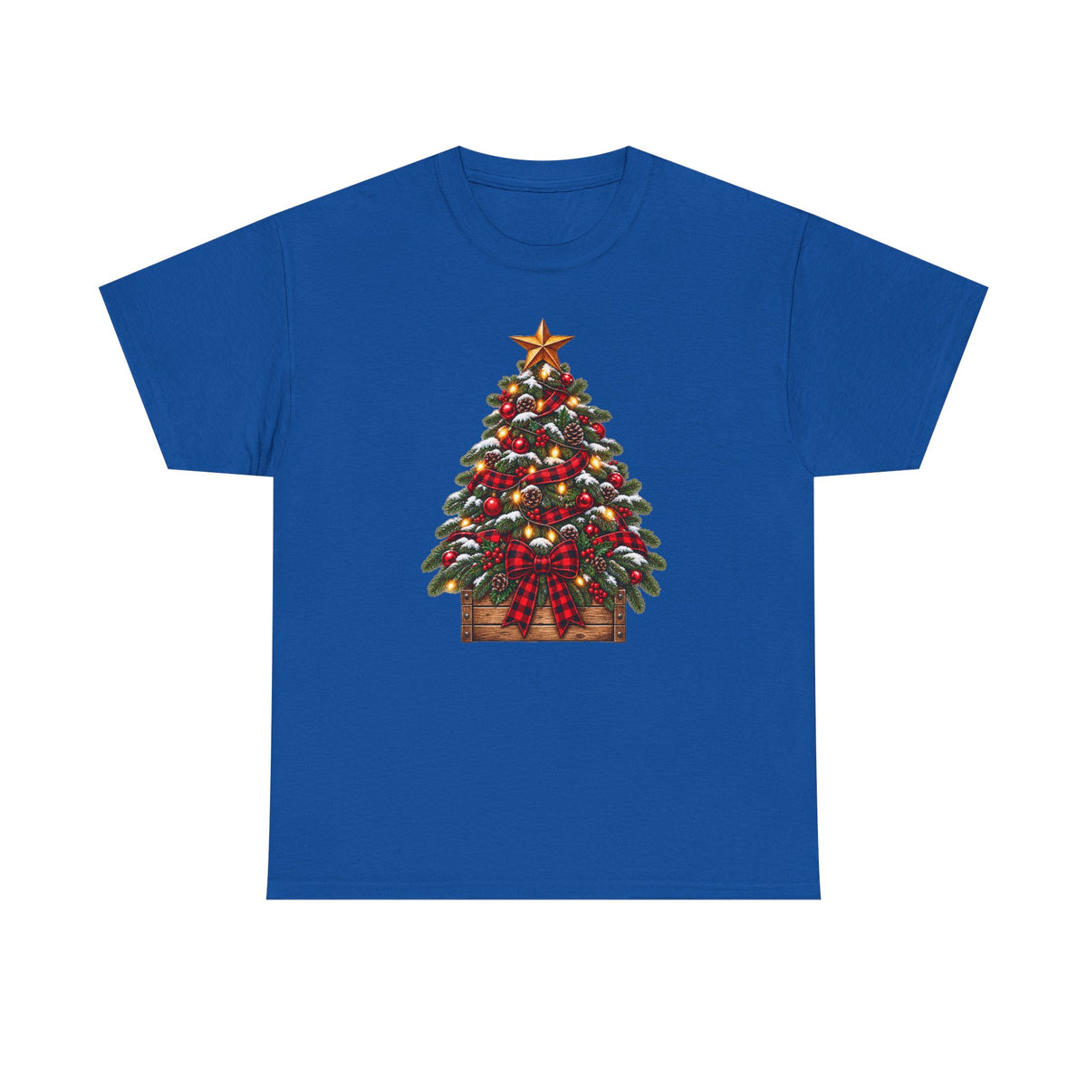 Christmas Tree Graphic Tee — Festive Ornamented Holiday T-Shirt