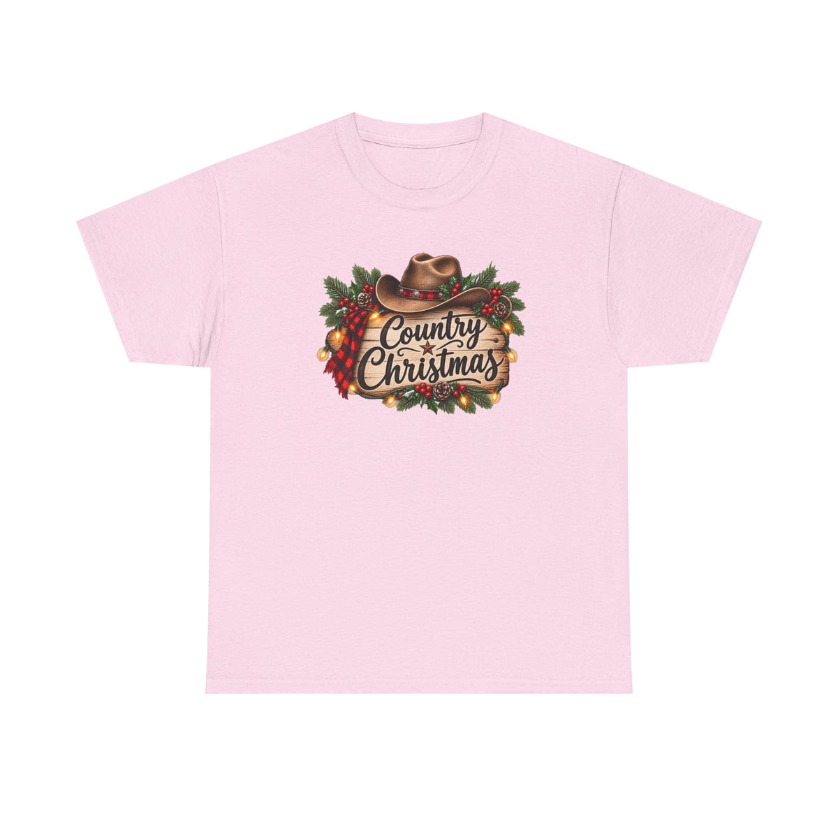 Country Christmas T-Shirt — Rustic Cowboy Holiday Tee