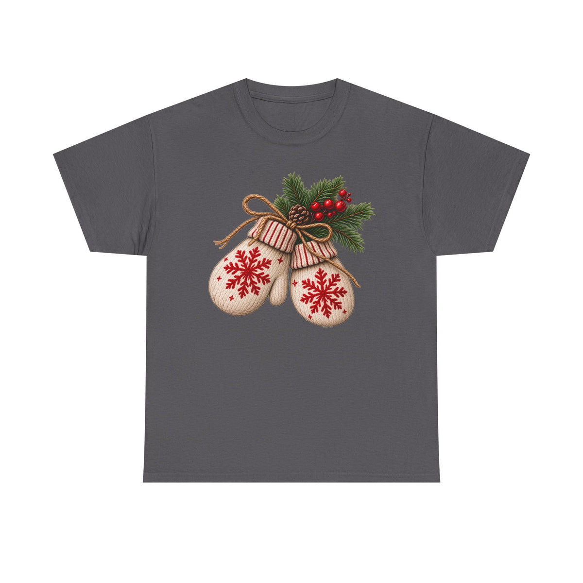 Cozy Christmas mittens T-shirt… Festive winter holiday tee