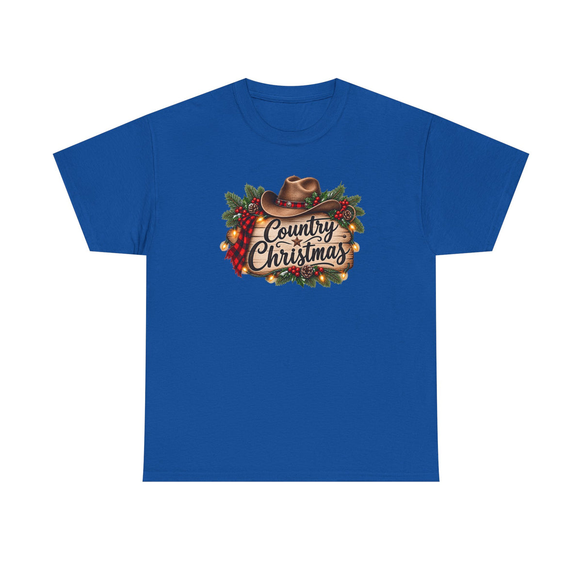 Country Christmas T-Shirt — Rustic Cowboy Holiday Tee