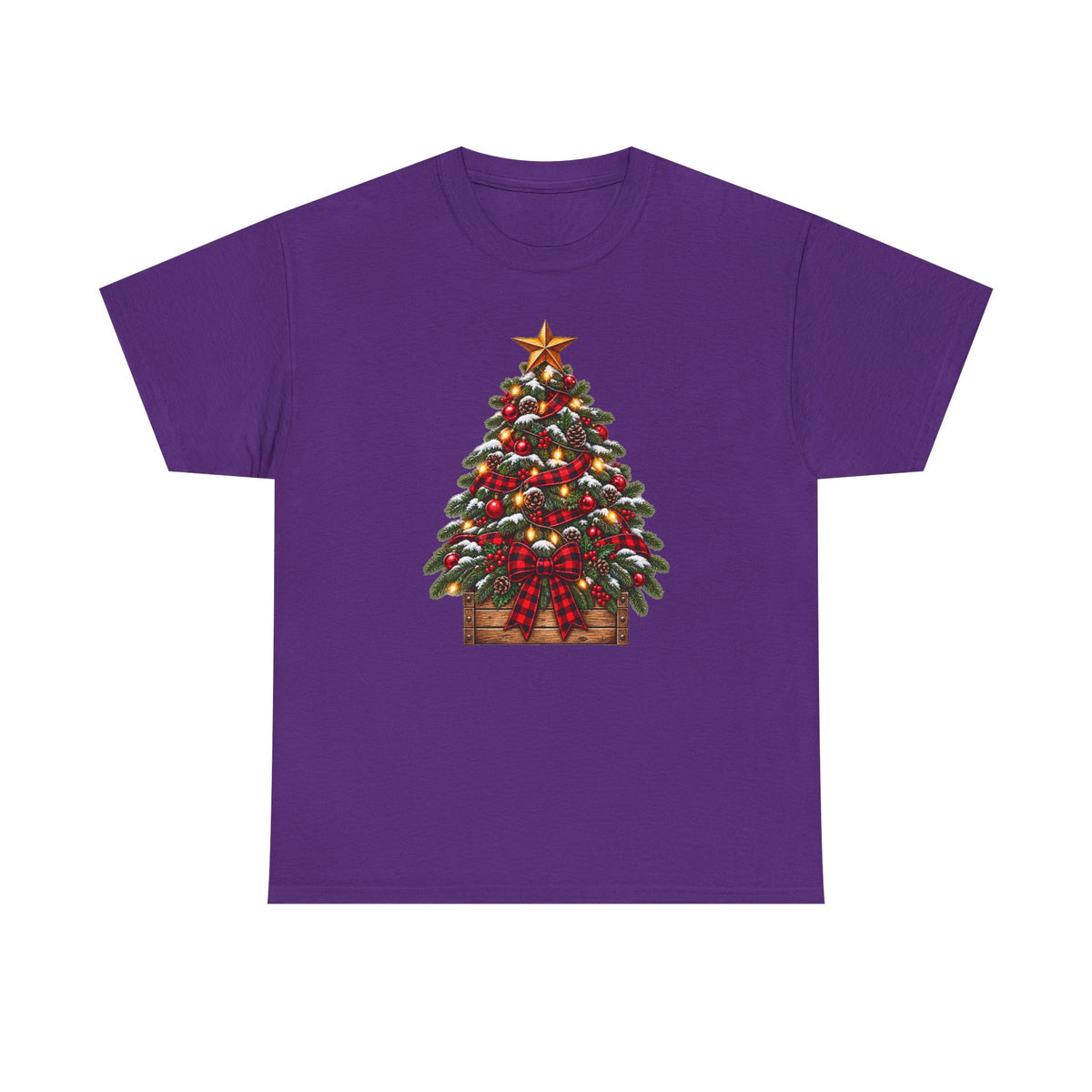 Christmas Tree Graphic Tee — Festive Ornamented Holiday T-Shirt