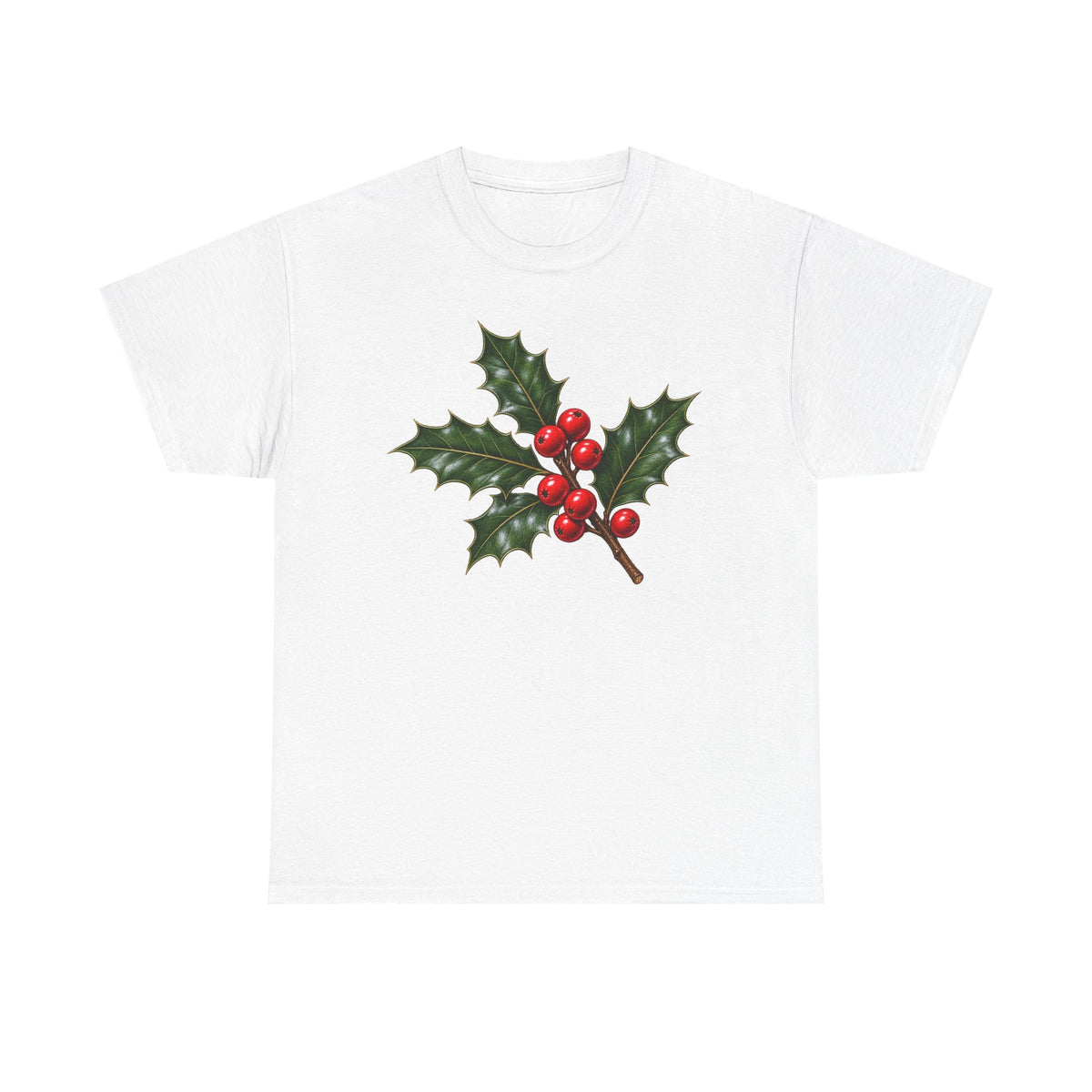 Play Holly Christmas T-shirt… Minimalist holiday graphic tea