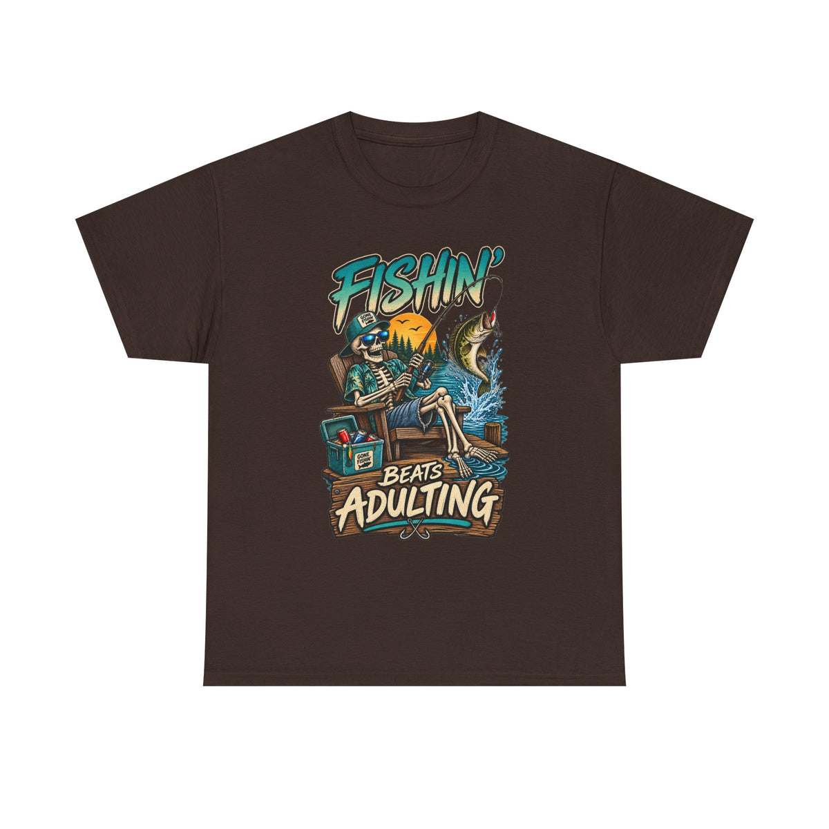 Fishing Beats Adulting T-Shirt