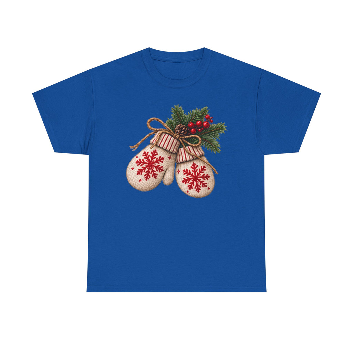 Cozy Christmas mittens T-shirt… Festive winter holiday tee