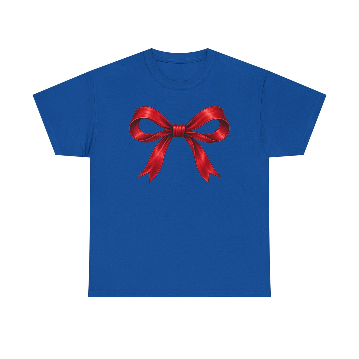 Wrapped in Christmas cheer T-shirt… Festive holiday bow tee