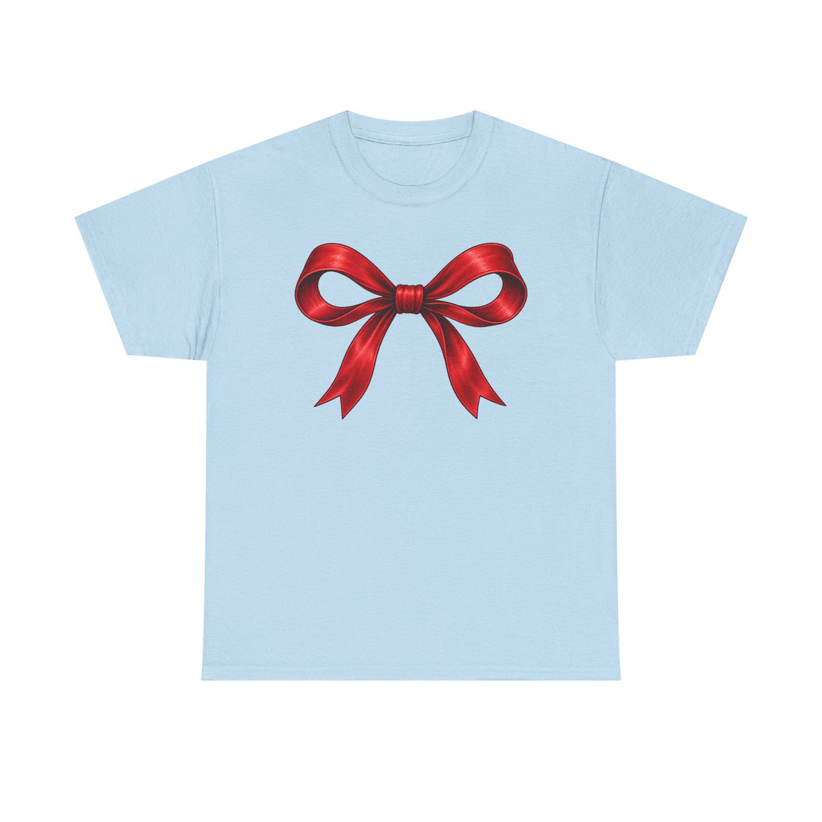 Wrapped in Christmas cheer T-shirt… Festive holiday bow tee