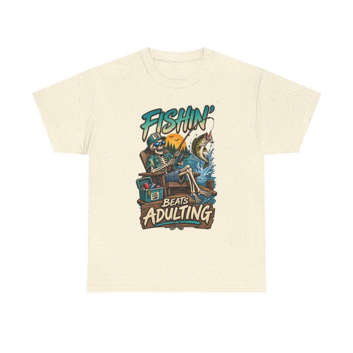 Fishing Beats Adulting T-Shirt