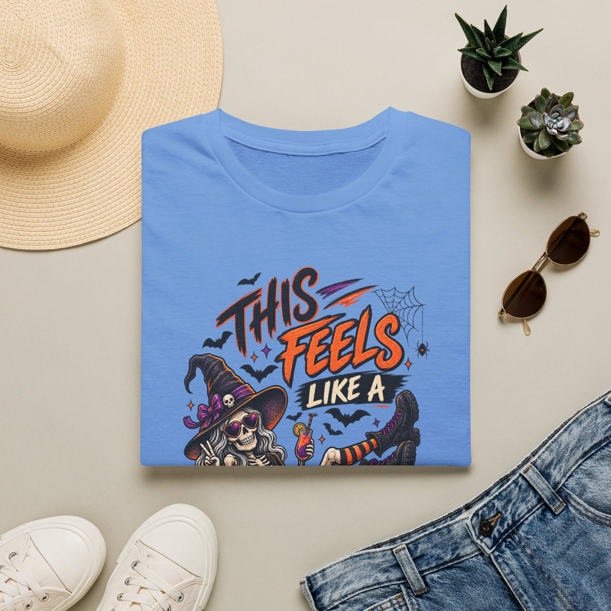 This feels like a bad idea, T-shirt, funny Halloween shirt, spooky horror graphic tee