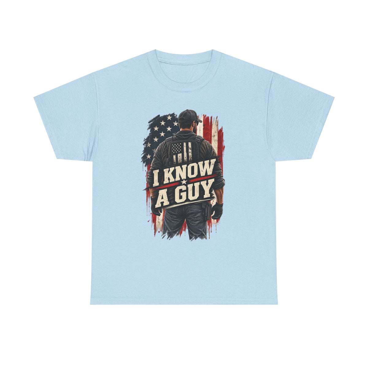 I Know A Guy Tee — Patriotic American Flag mechanic/handyman T-Shirt