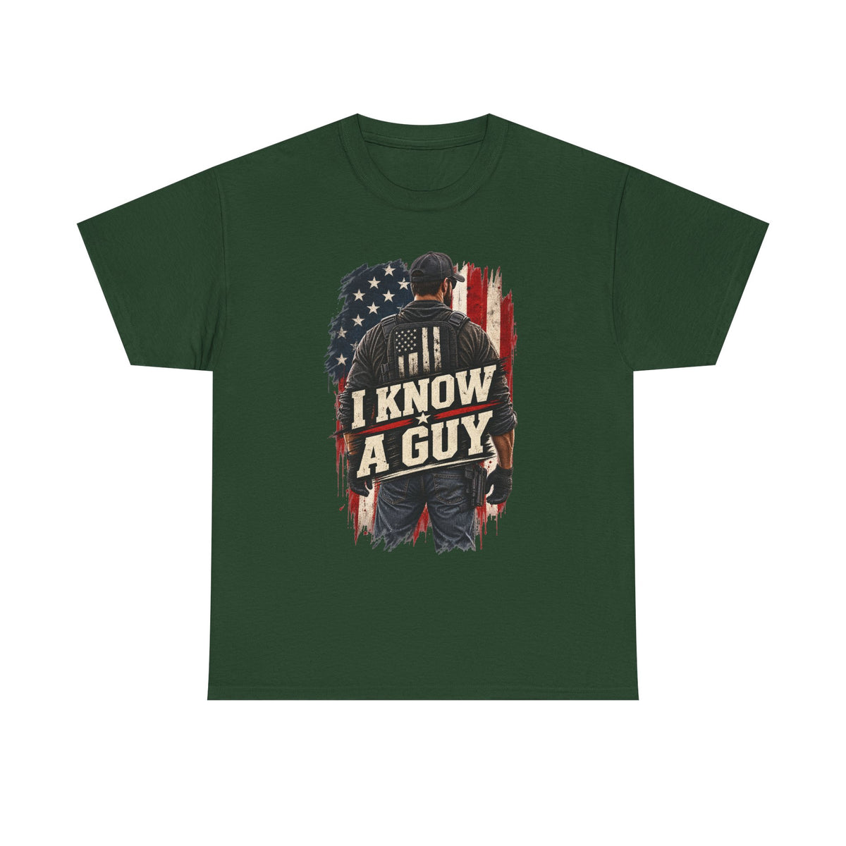 I Know A Guy Tee — Patriotic American Flag mechanic/handyman T-Shirt