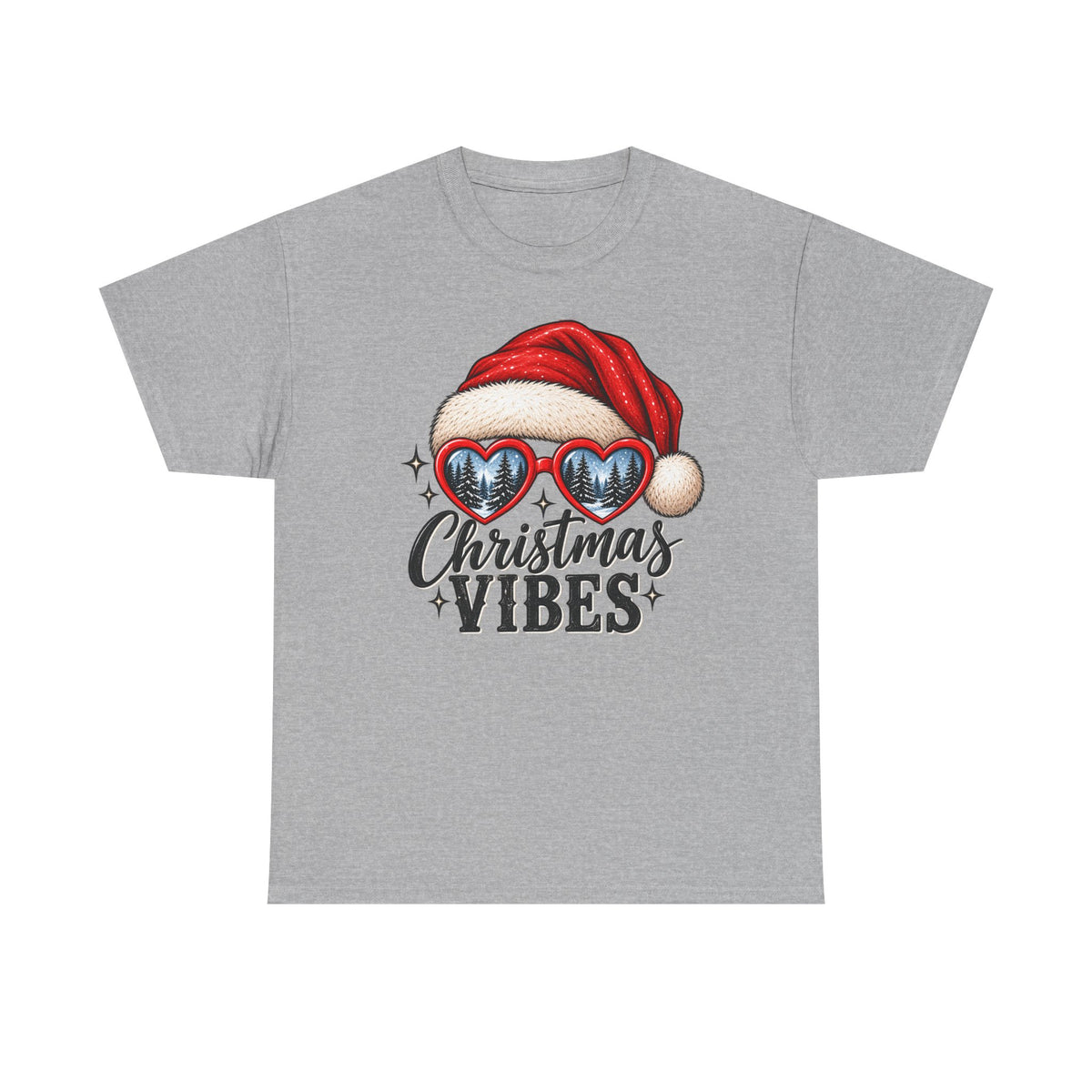 Christmas vibes holiday graphic T-shirt