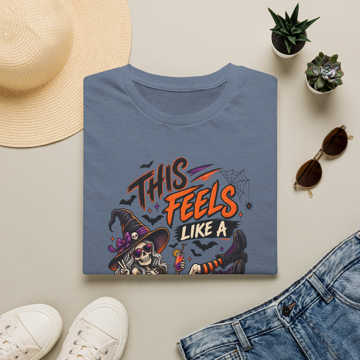 This feels like a bad idea, T-shirt, funny Halloween shirt, spooky horror graphic tee