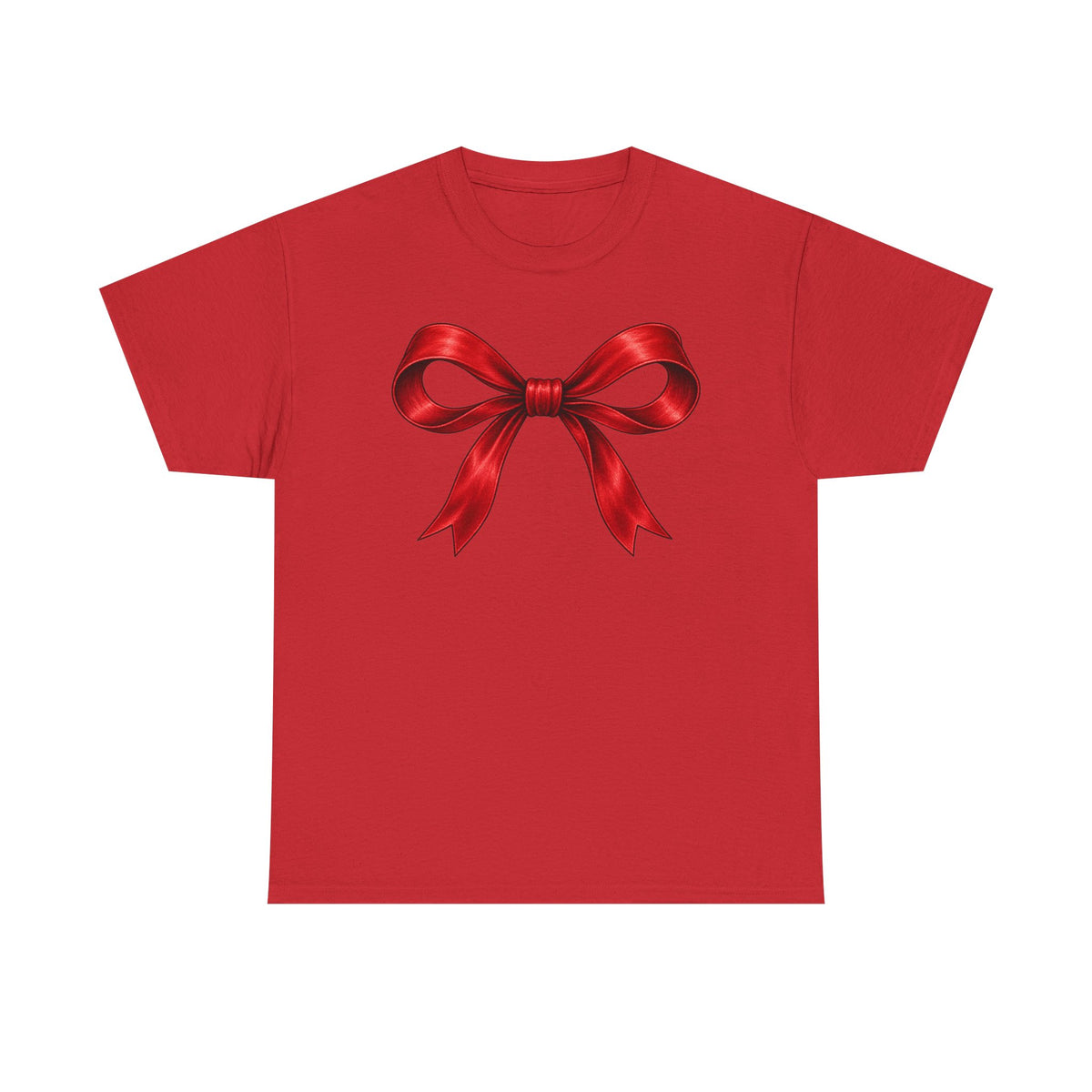 Wrapped in Christmas cheer T-shirt… Festive holiday bow tee