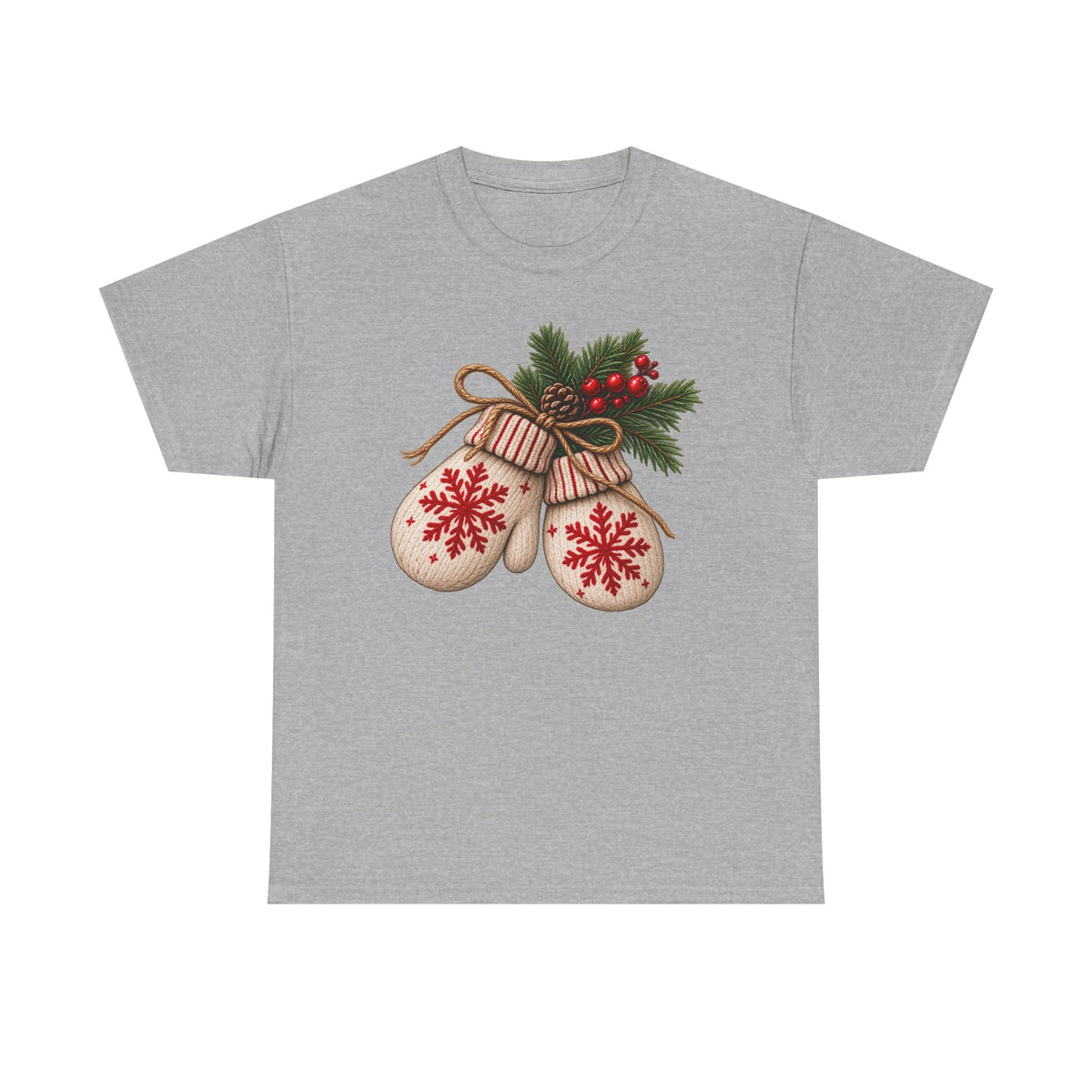 Cozy Christmas mittens T-shirt… Festive winter holiday tee
