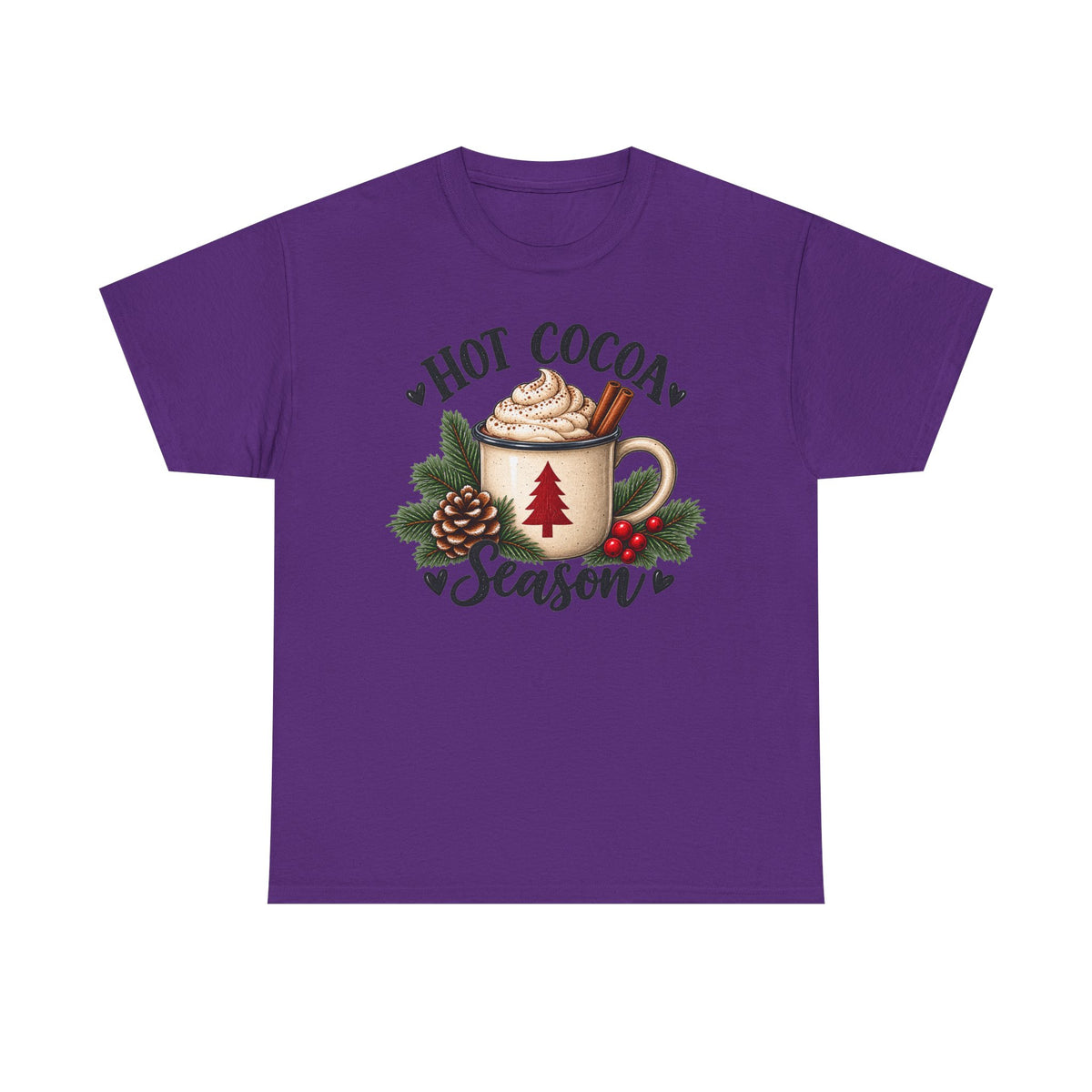 Hot chocolate season T-shirt… Cozy Christmas holiday tee