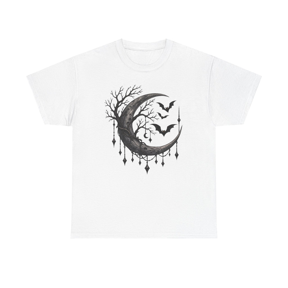 Mystical moon and Halloween, bats T-Shirt