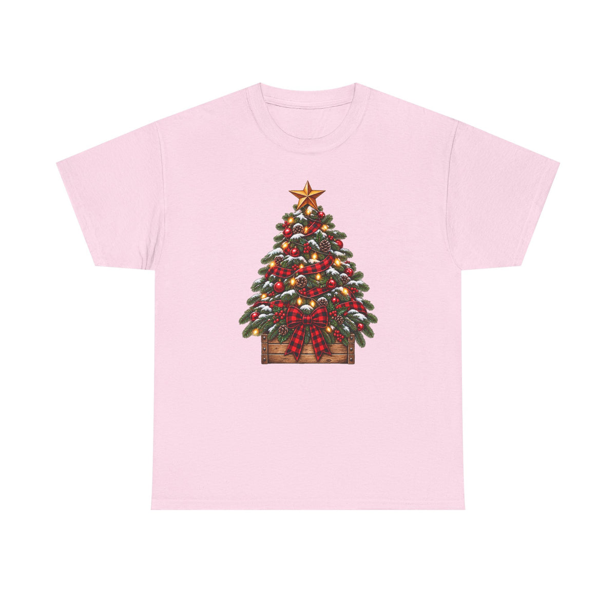 Christmas Tree Graphic Tee — Festive Ornamented Holiday T-Shirt