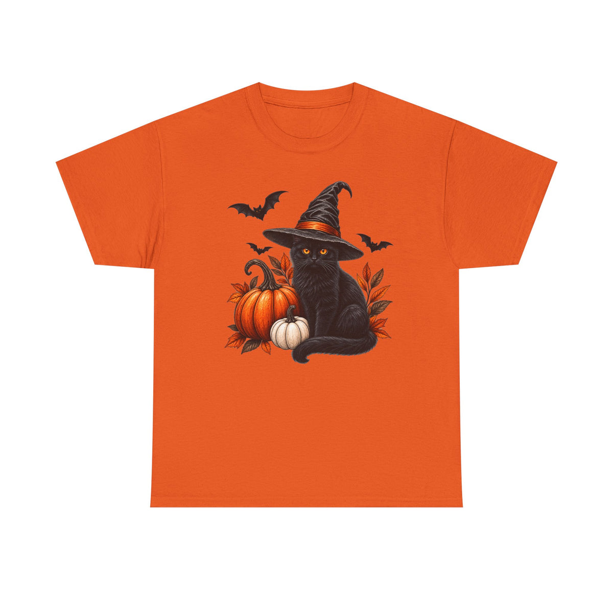 Witchy, black cat Halloween T-Shirt
