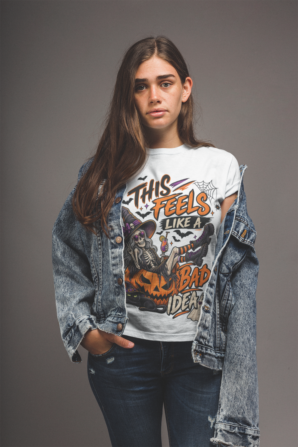 This feels like a bad idea, T-shirt, funny Halloween shirt, spooky horror graphic tee