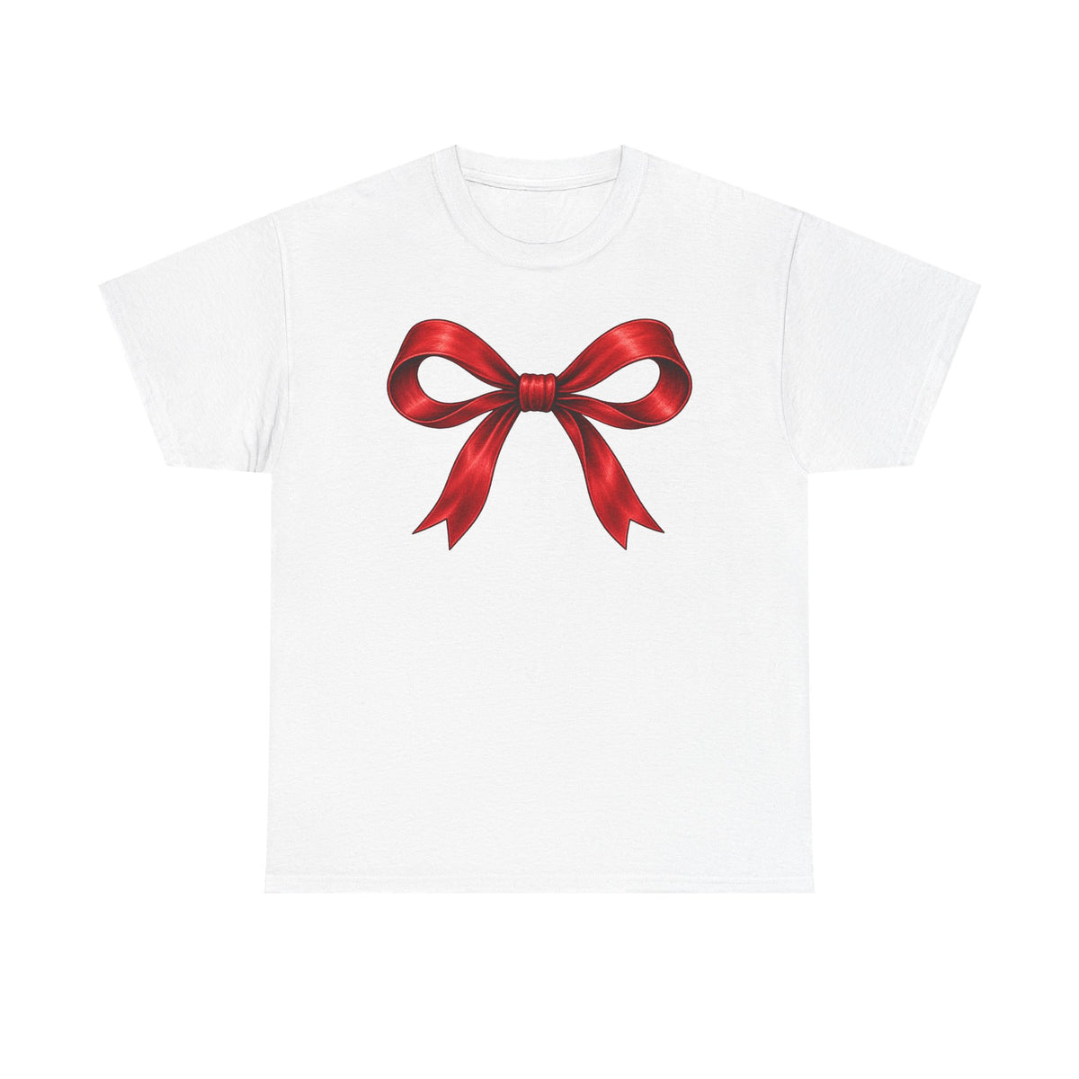 Wrapped in Christmas cheer T-shirt… Festive holiday bow tee